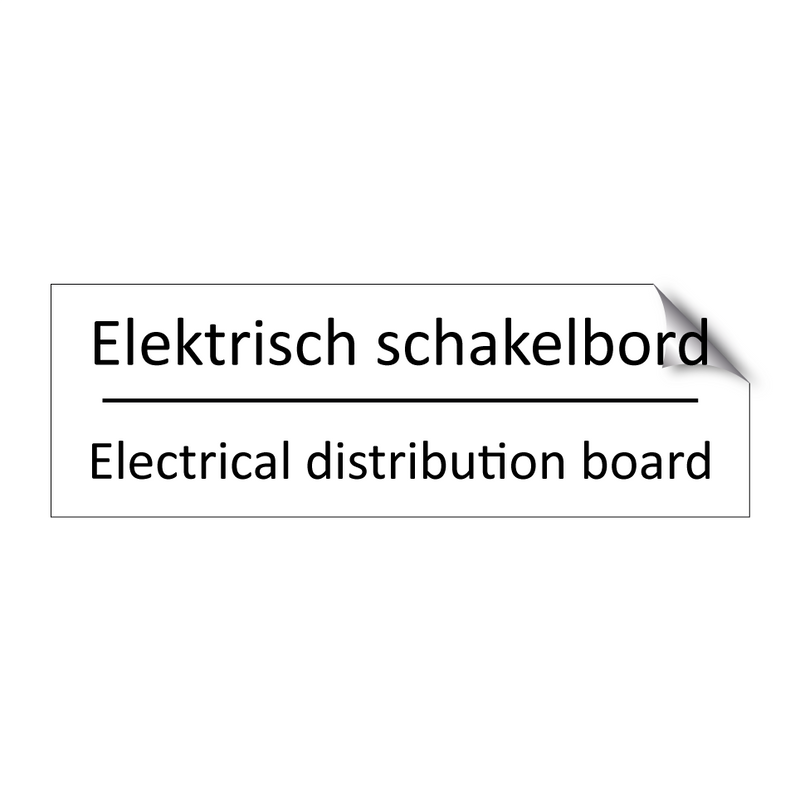 Elektrisch schakelbord - Electrical distribution board