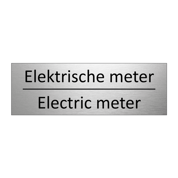 Elektrische meter - Electric meter & Elektrische meter - Electric meter