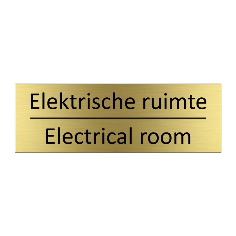 Elektrische ruimte - Electrical room & Elektrische ruimte - Electrical room