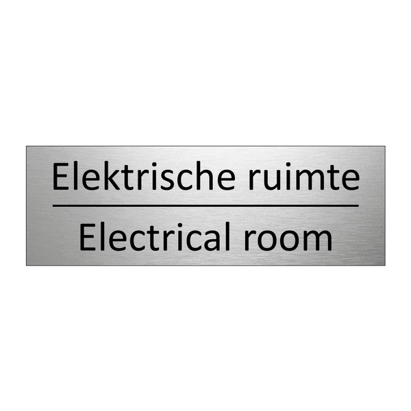 Elektrische ruimte - Electrical room & Elektrische ruimte - Electrical room