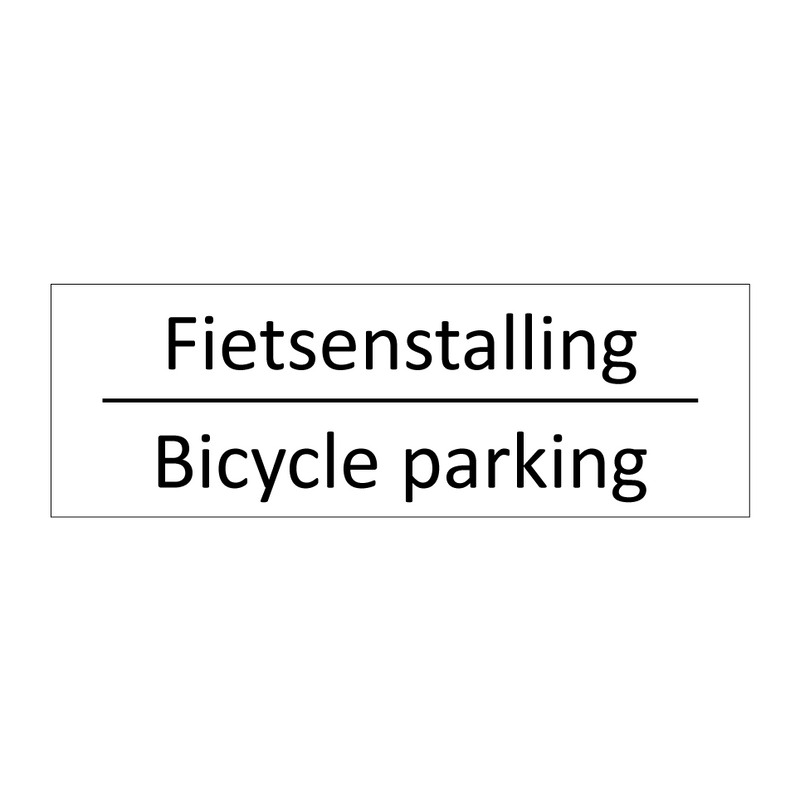 Fietsenstalling - Bicycle parking & Fietsenstalling - Bicycle parking