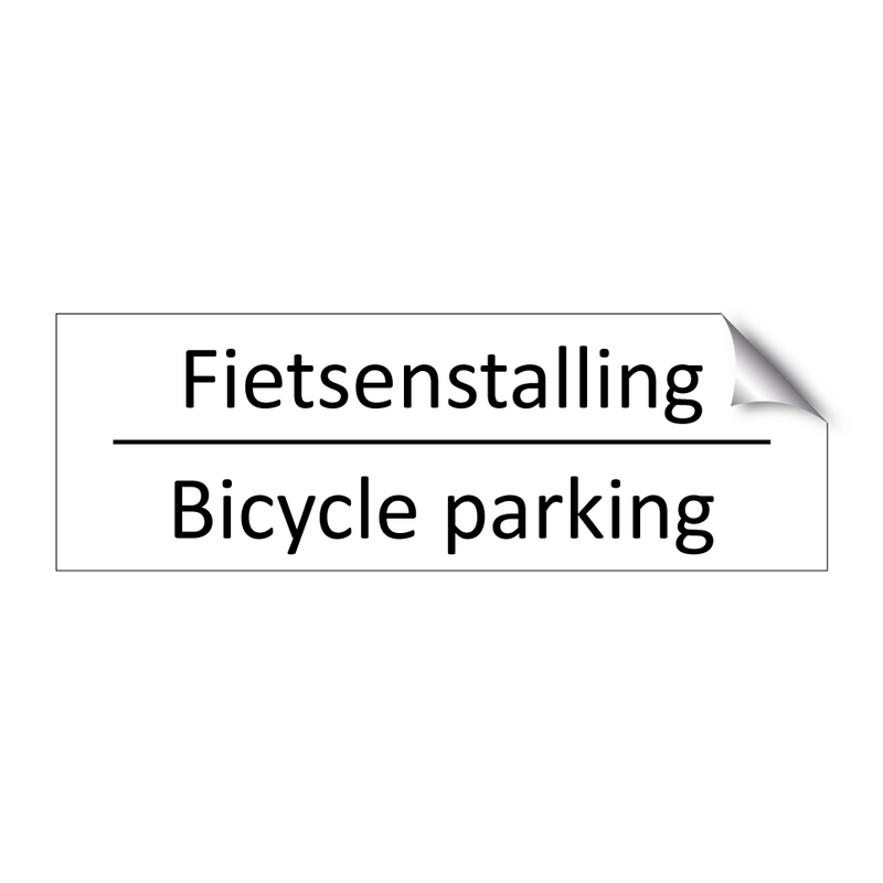 Fietsenstalling - Bicycle parking & Fietsenstalling - Bicycle parking