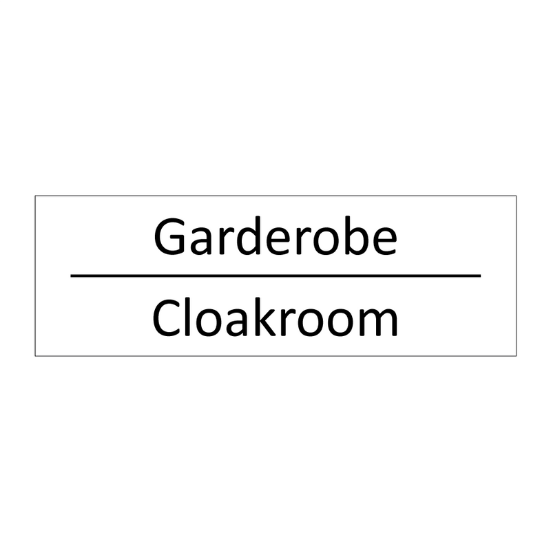 Garderobe - Cloakroom & Garderobe - Cloakroom & Garderobe - Cloakroom & Garderobe - Cloakroom