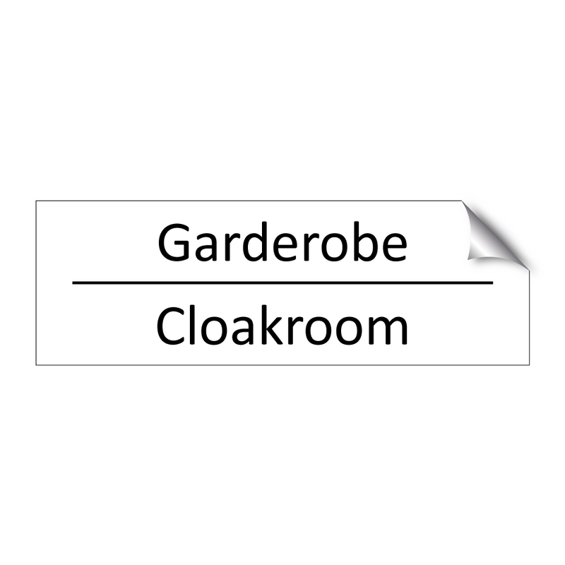 Garderobe - Cloakroom & Garderobe - Cloakroom & Garderobe - Cloakroom