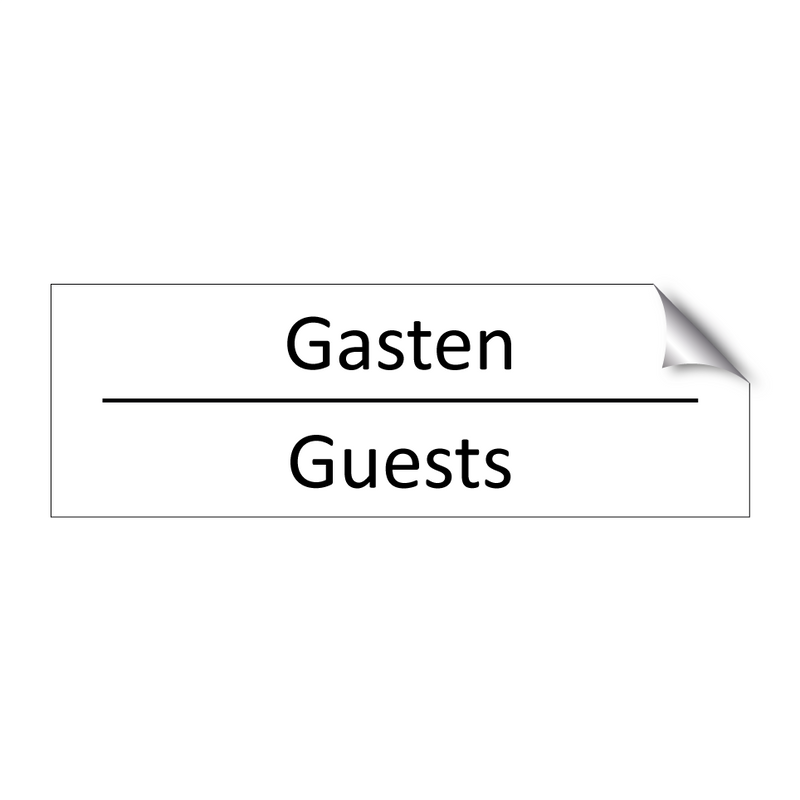 Gasten - Guests & Gasten - Guests & Gasten - Guests