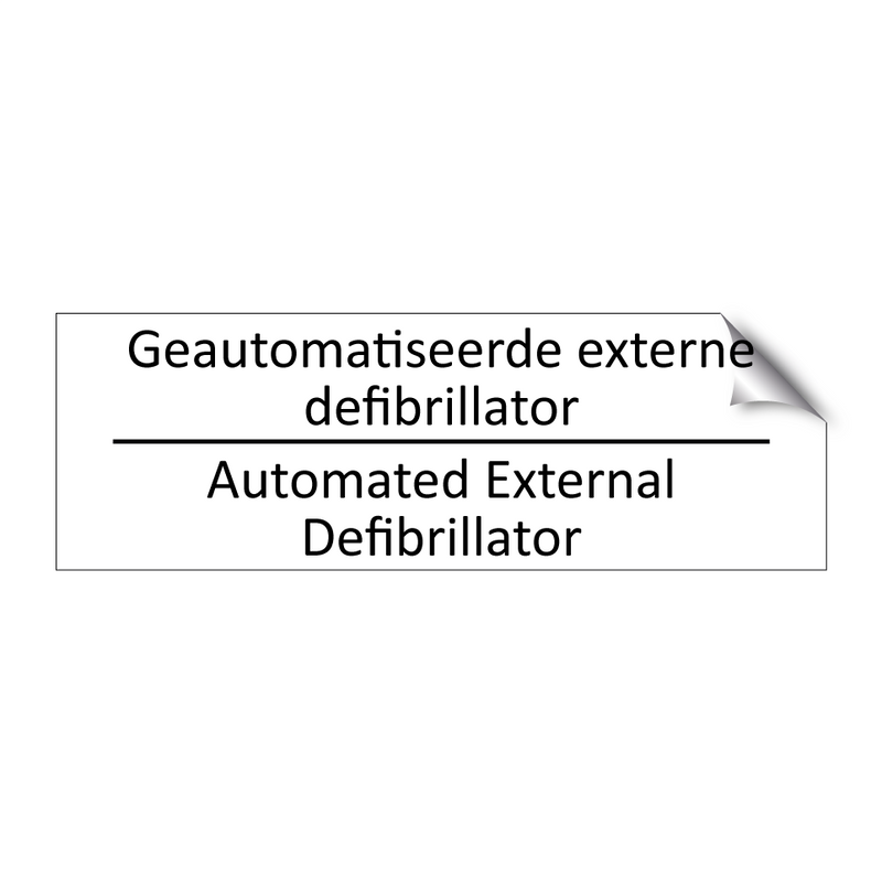 Geautomatiseerde externe defibrillator - Automated External Defibrillator