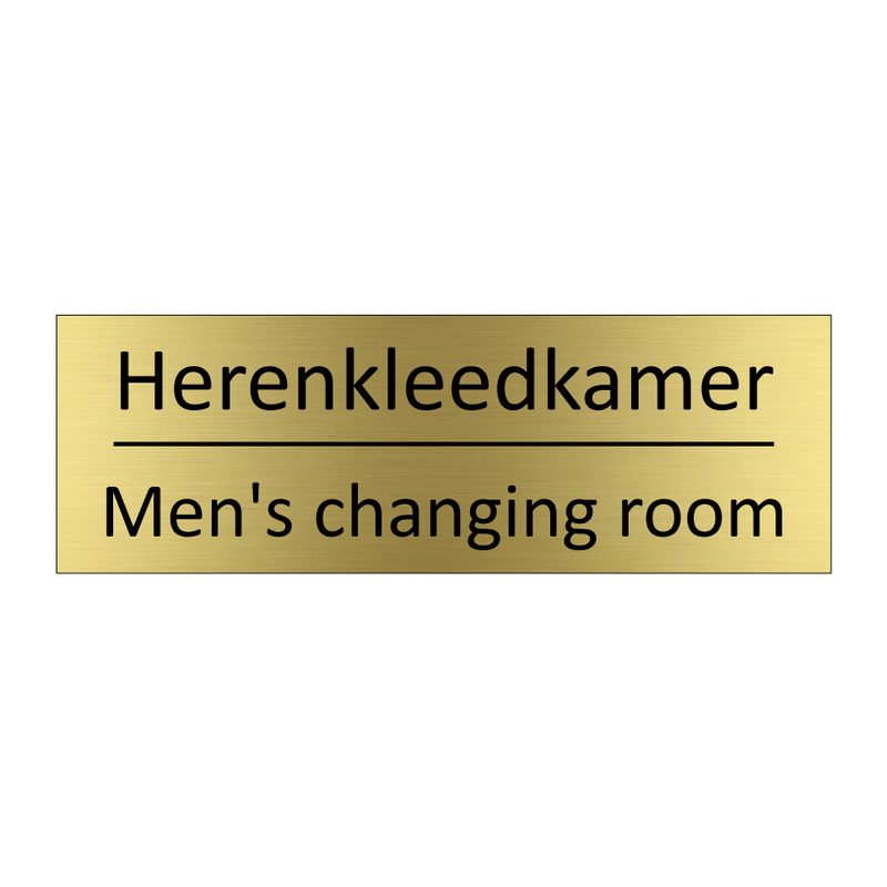 Herenkleedkamer - Men's changing room & Herenkleedkamer - Men's changing room