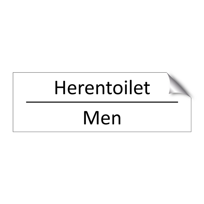 Herentoilet - Men & Herentoilet - Men & Herentoilet - Men