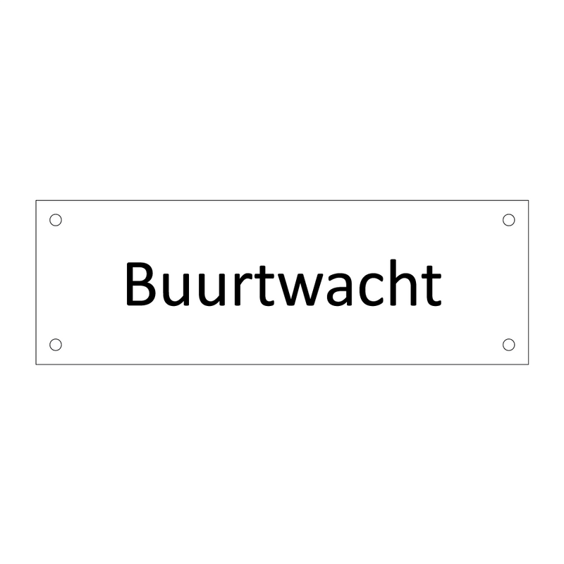 Buurtwacht & Buurtwacht & Buurtwacht