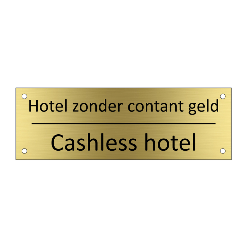 Hotel zonder contant geld - Cashless hotel & Hotel zonder contant geld - Cashless hotel