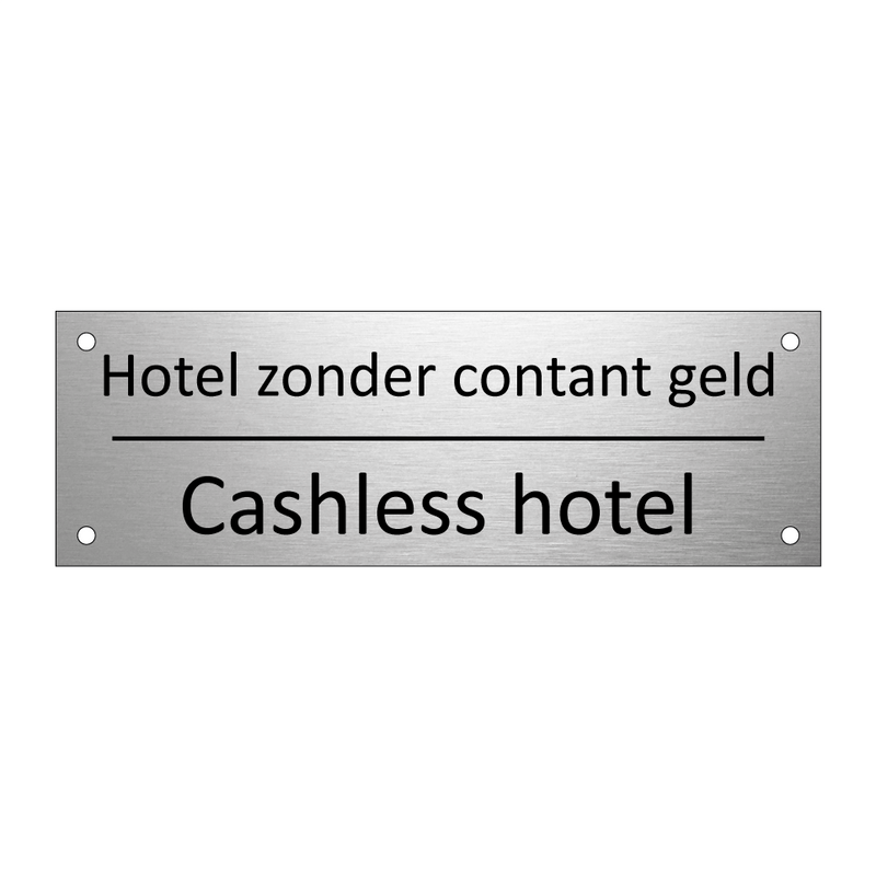 Hotel zonder contant geld - Cashless hotel & Hotel zonder contant geld - Cashless hotel