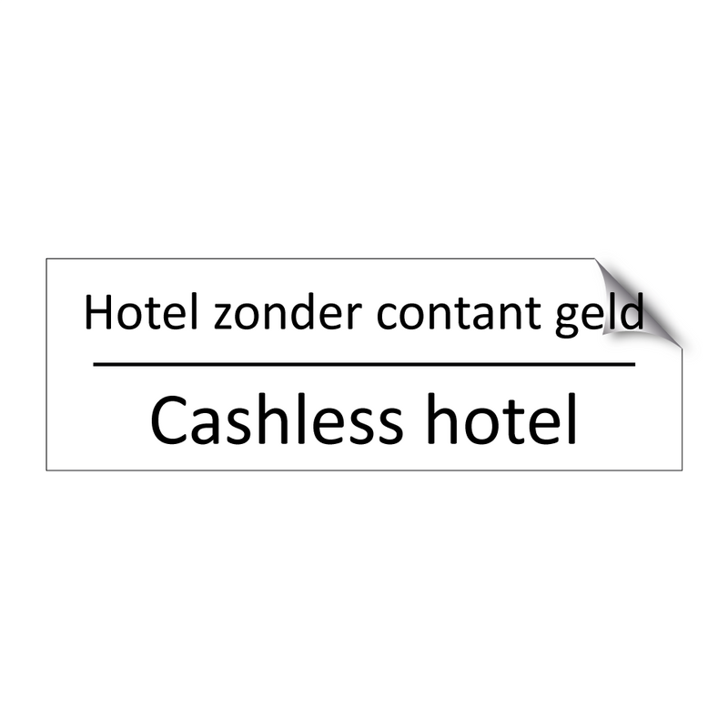 Hotel zonder contant geld - Cashless hotel & Hotel zonder contant geld - Cashless hotel