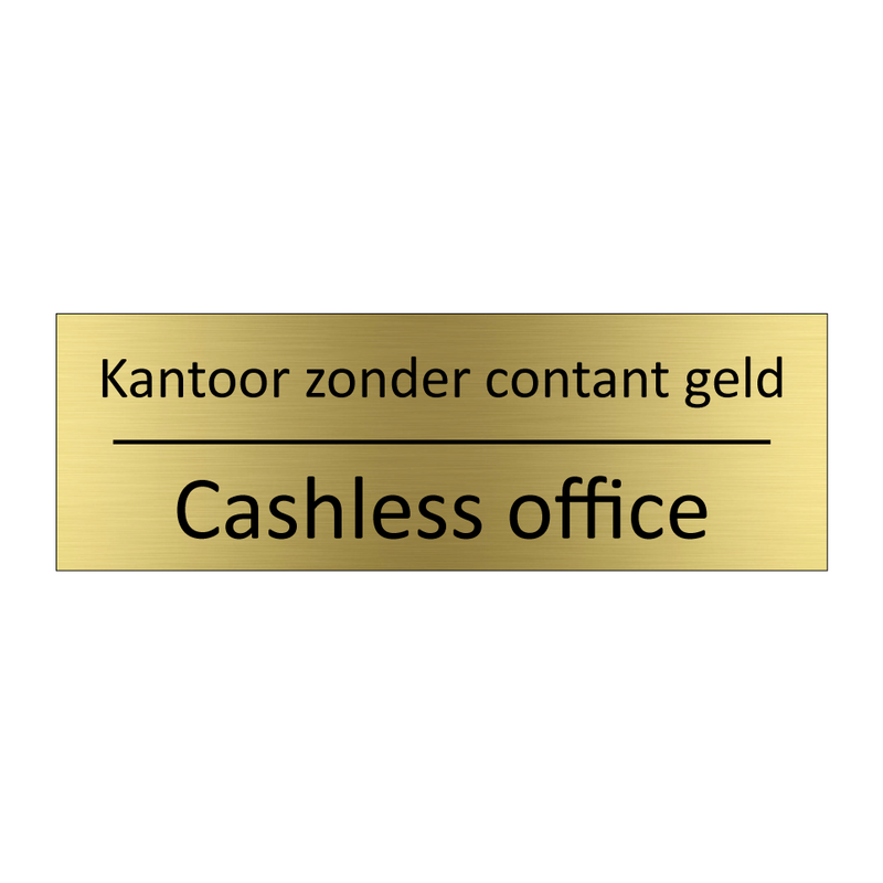 Kantoor zonder contant geld - Cashless office & Kantoor zonder contant geld - Cashless office