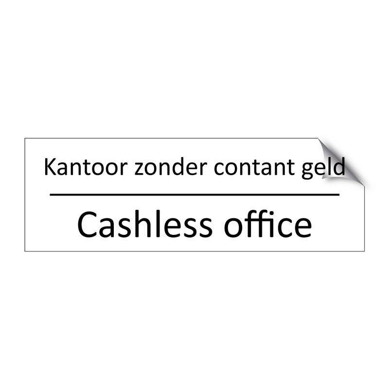 Kantoor zonder contant geld - Cashless office & Kantoor zonder contant geld - Cashless office