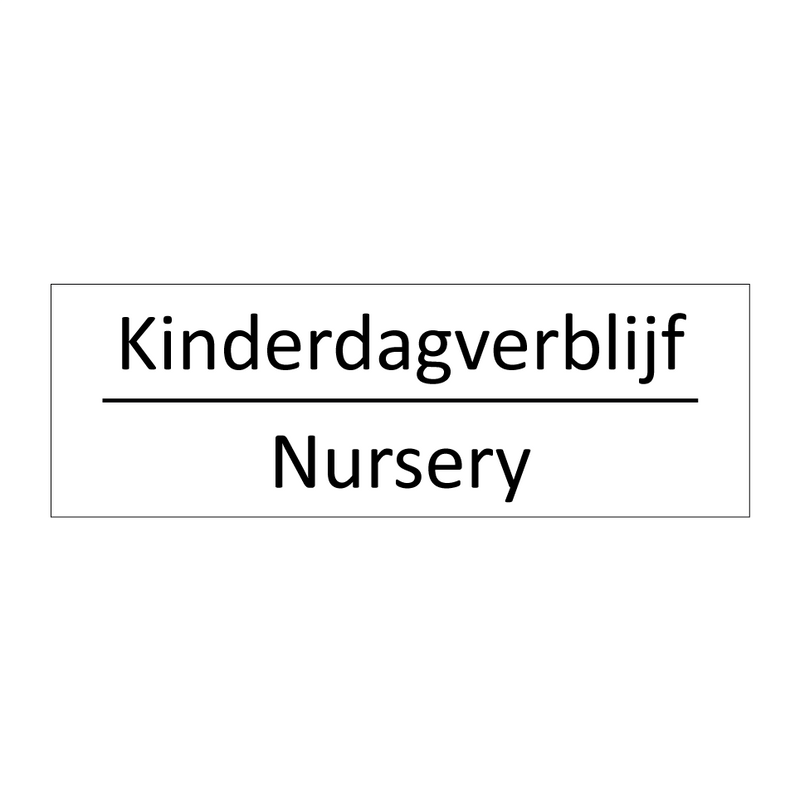 Kinderdagverblijf - Nursery & Kinderdagverblijf - Nursery & Kinderdagverblijf - Nursery