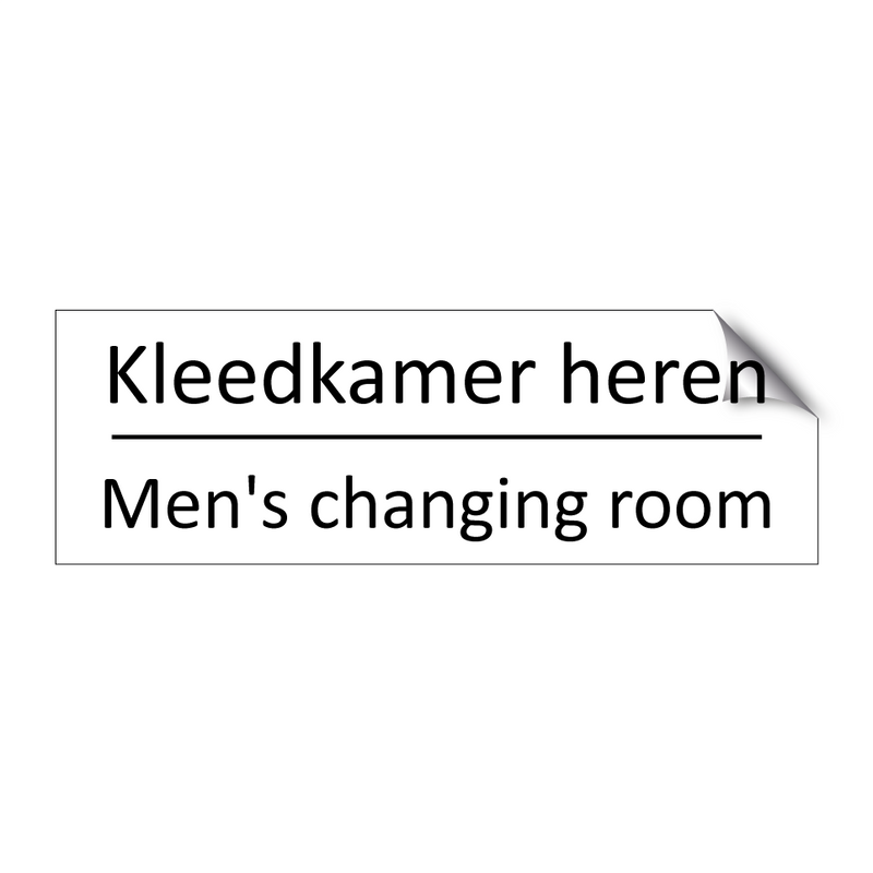 Kleedkamer heren - Men's changing room & Kleedkamer heren - Men's changing room