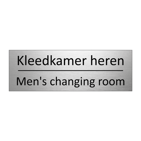 Kleedkamer heren - Men's changing room & Kleedkamer heren - Men's changing room