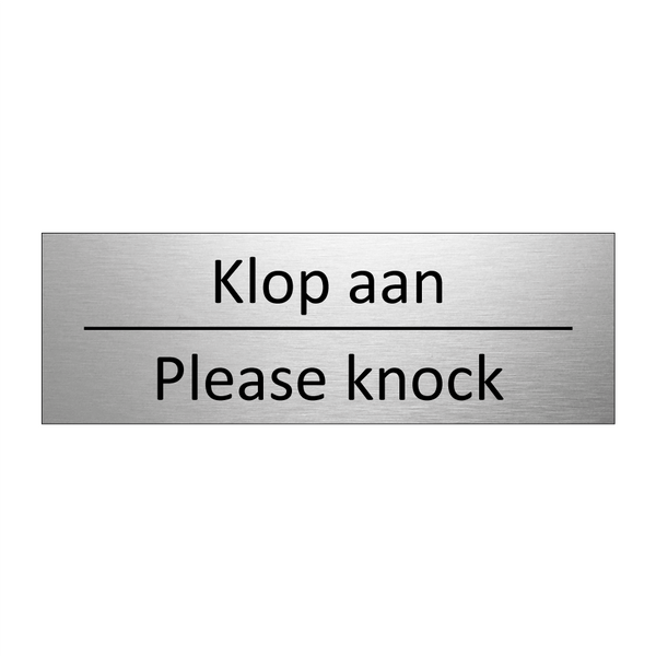 Klop aan - Please knock & Klop aan - Please knock & Klop aan - Please knock