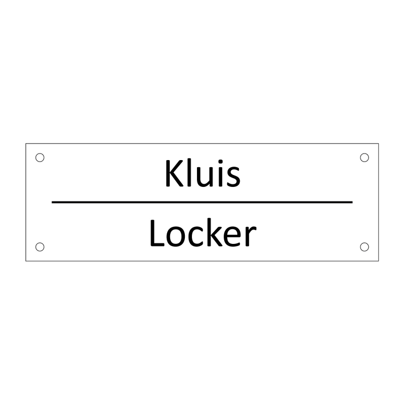 Kluis - Locker & Kluis - Locker & Kluis - Locker