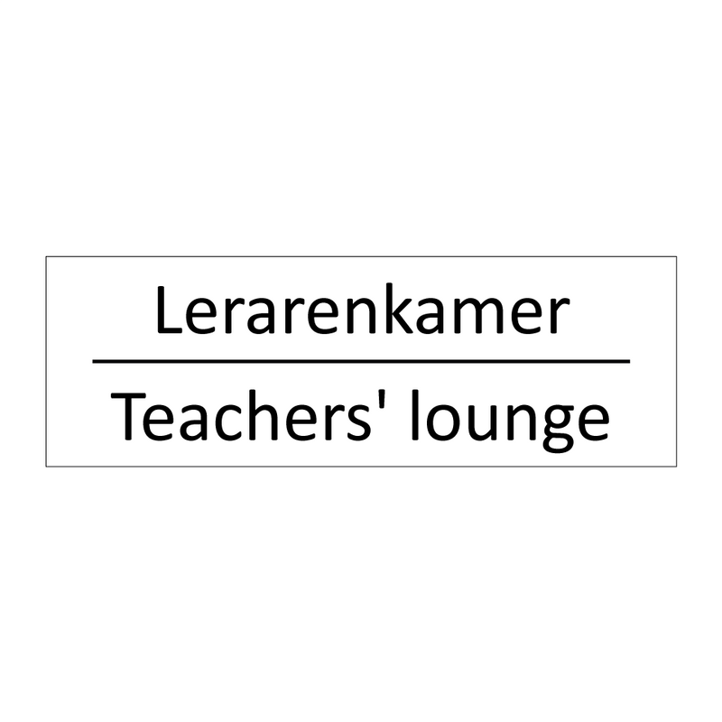 Lerarenkamer - Teachers' lounge & Lerarenkamer - Teachers' lounge & Lerarenkamer - Teachers' lounge