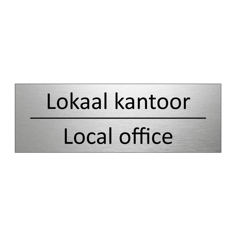 Lokaal kantoor - Local office & Lokaal kantoor - Local office & Lokaal kantoor - Local office