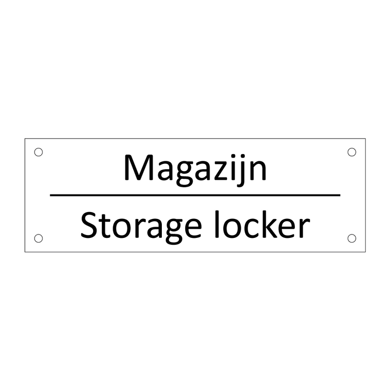 Magazijn - Storage locker & Magazijn - Storage locker & Magazijn - Storage locker