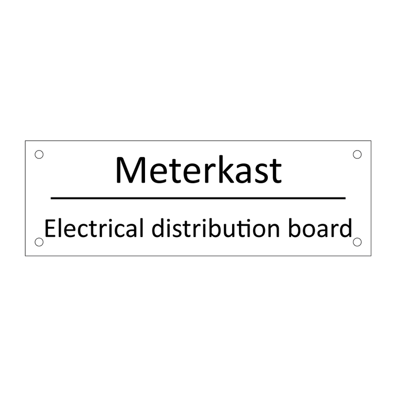 Meterkast - Electrical distribution board & Meterkast - Electrical distribution board