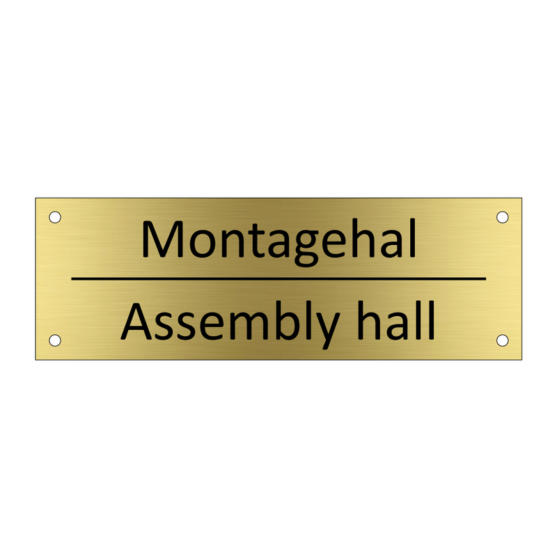 Montagehal - Assembly hall & Montagehal - Assembly hall & Montagehal - Assembly hall