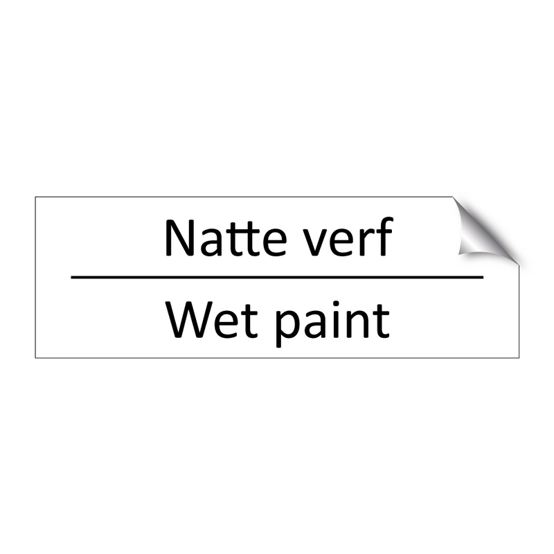 Natte verf - Wet paint & Natte verf - Wet paint & Natte verf - Wet paint