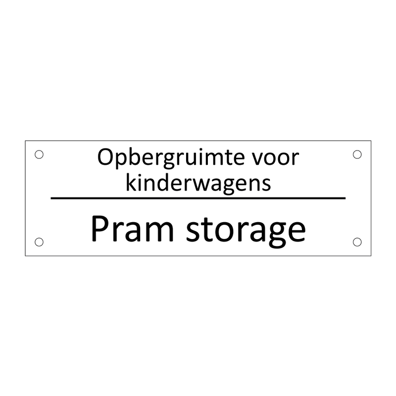 Opbergruimte voor kinderwagens - Pram storage & Opbergruimte voor kinderwagens - Pram storage