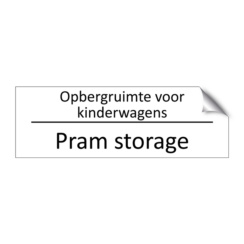 Opbergruimte voor kinderwagens - Pram storage & Opbergruimte voor kinderwagens - Pram storage