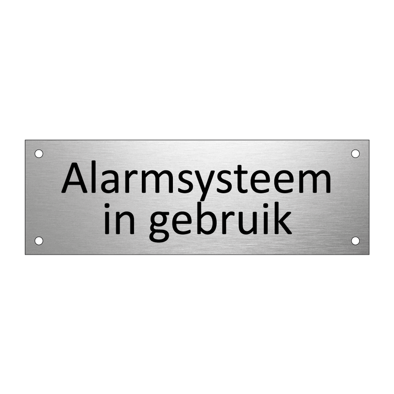 Alarmsysteem in gebruik & Alarmsysteem in gebruik & Alarmsysteem in gebruik