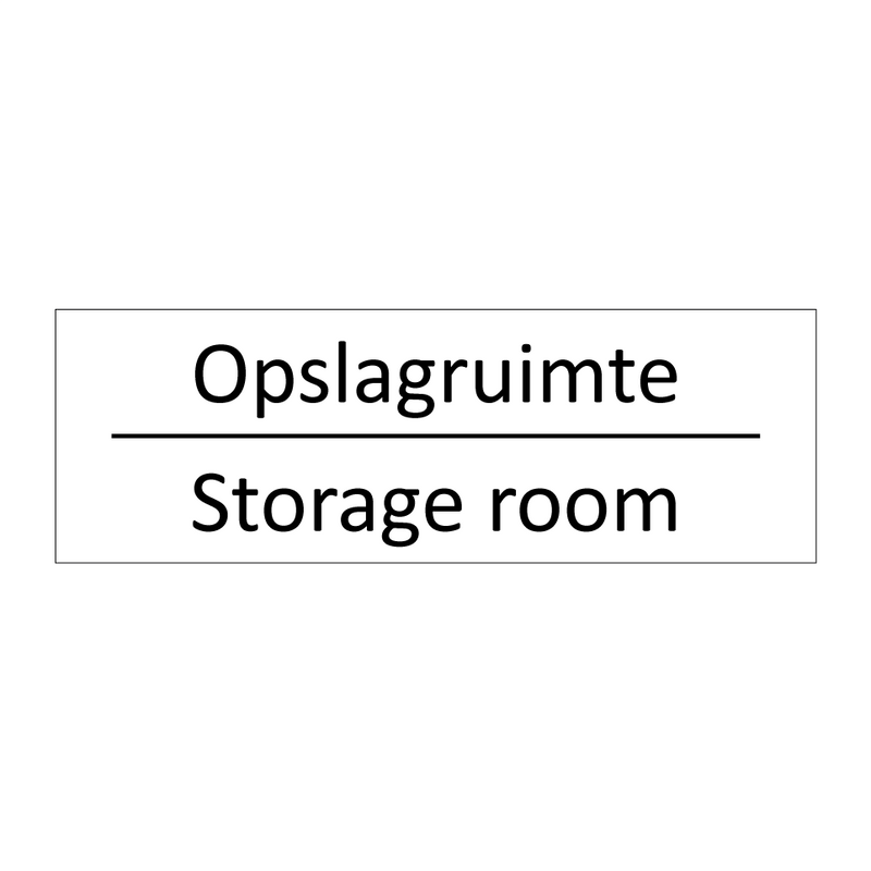 Opslagruimte - Storage room & Opslagruimte - Storage room & Opslagruimte - Storage room