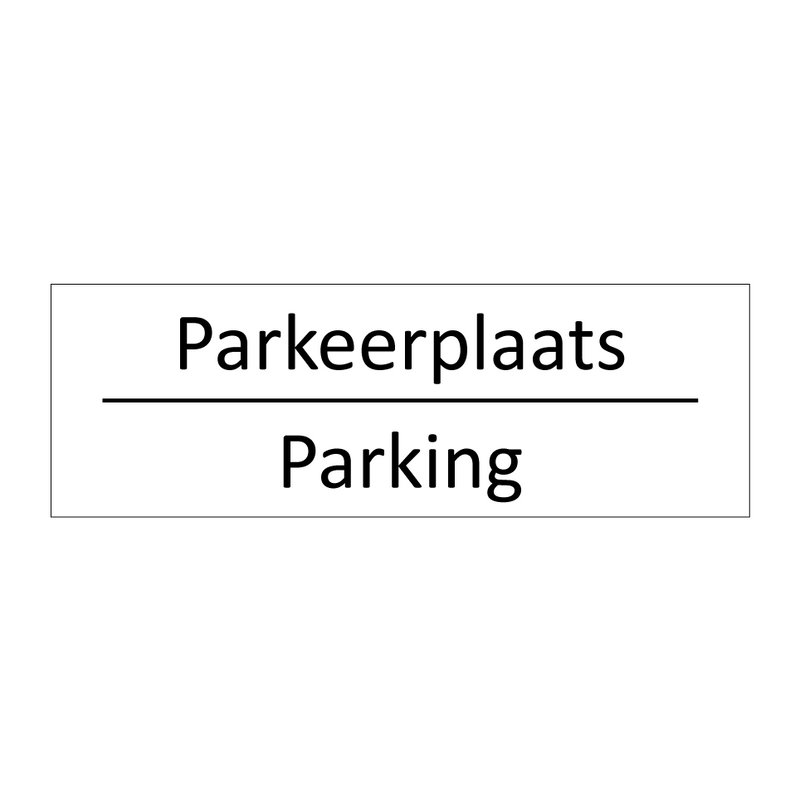 Parkeerplaats - Parking & Parkeerplaats - Parking & Parkeerplaats - Parking