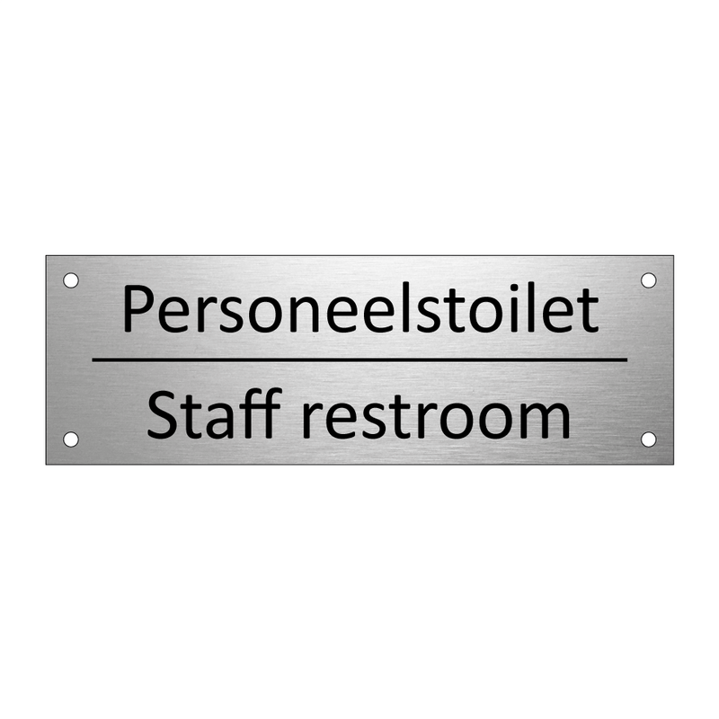 Personeelstoilet - Staff restroom & Personeelstoilet - Staff restroom