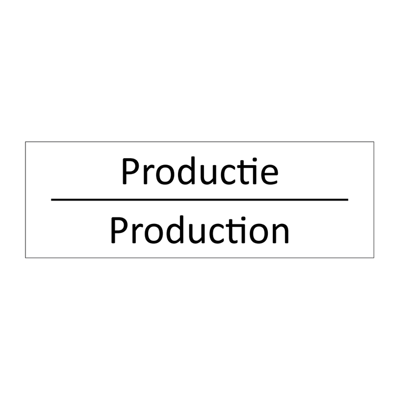 Productie - Production & Productie - Production & Productie - Production & Productie - Production