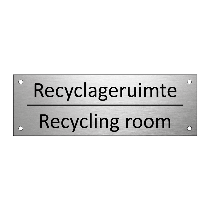 Recyclageruimte - Recycling room & Recyclageruimte - Recycling room