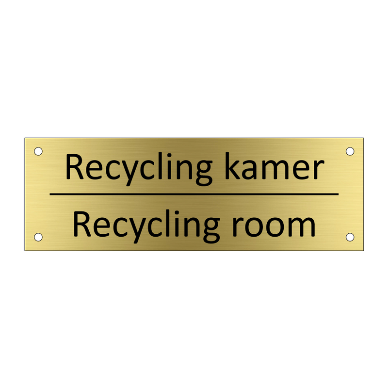 Recycling kamer - Recycling room & Recycling kamer - Recycling room