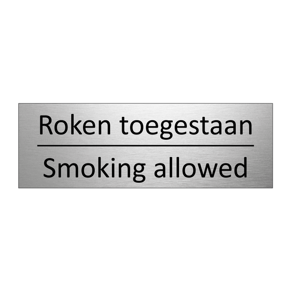 Roken toegestaan - Smoking allowed & Roken toegestaan - Smoking allowed