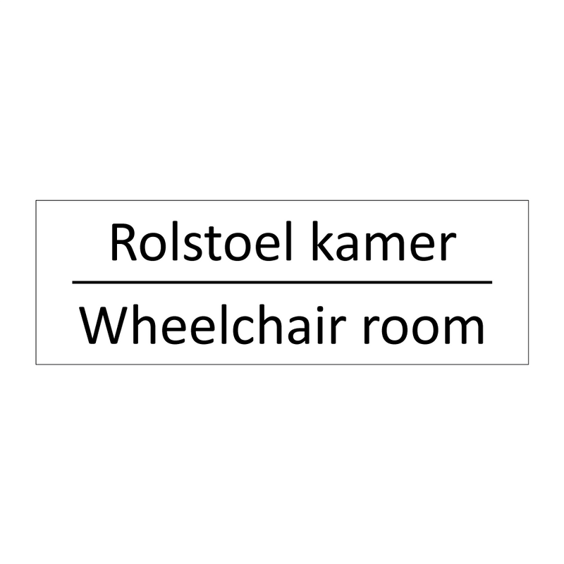 Rolstoel kamer - Wheelchair room & Rolstoel kamer - Wheelchair room