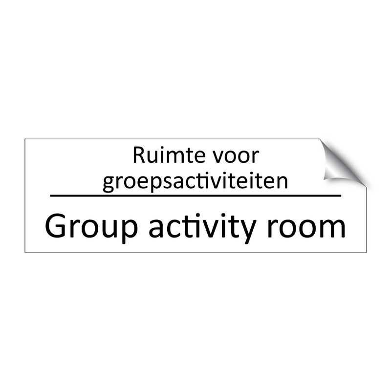 Ruimte voor groepsactiviteiten - Group activity room