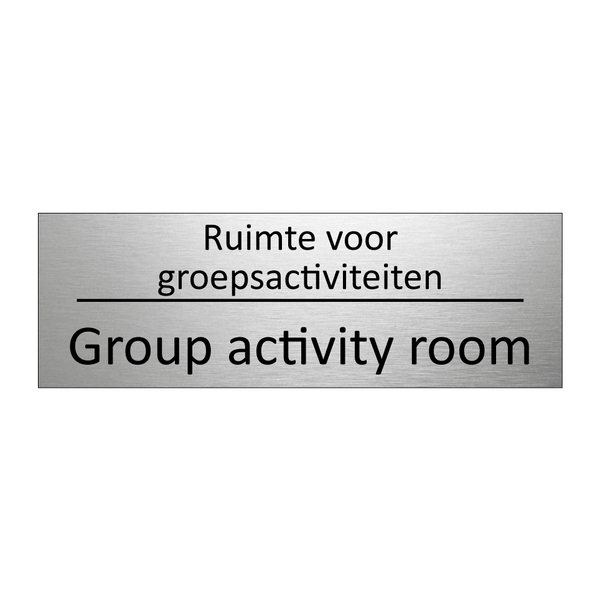 Ruimte voor groepsactiviteiten - Group activity room