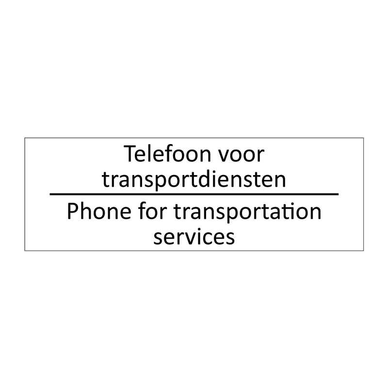 Telefoon voor transportdiensten - Phone for transportation services