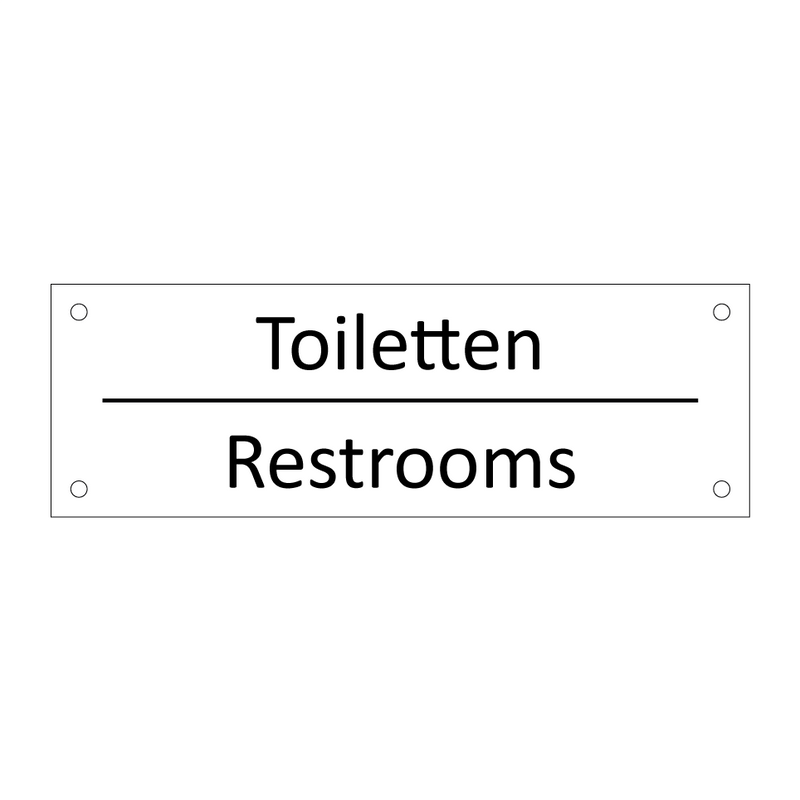 Toiletten - Restrooms & Toiletten - Restrooms & Toiletten - Restrooms