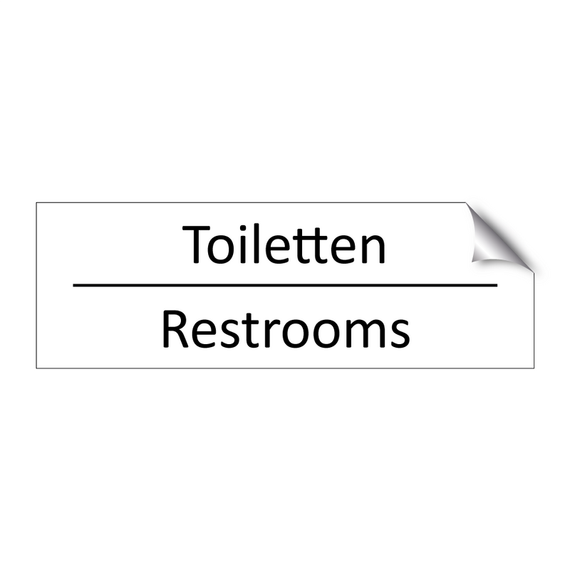 Toiletten - Restrooms & Toiletten - Restrooms & Toiletten - Restrooms