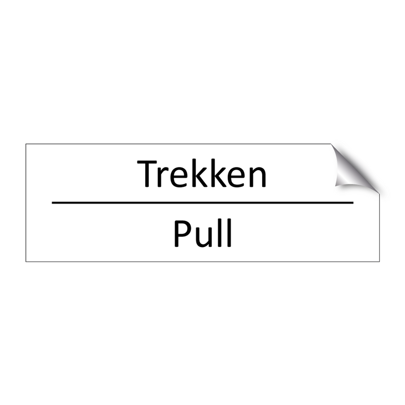 Trekken - Pull & Trekken - Pull & Trekken - Pull