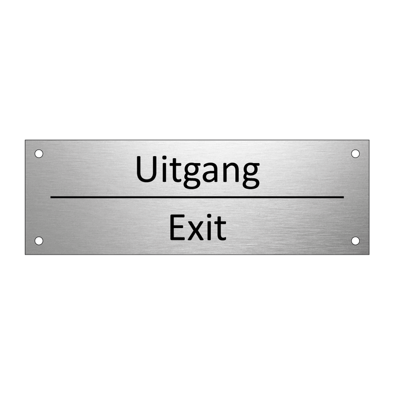 Uitgang - Exit & Uitgang - Exit & Uitgang - Exit