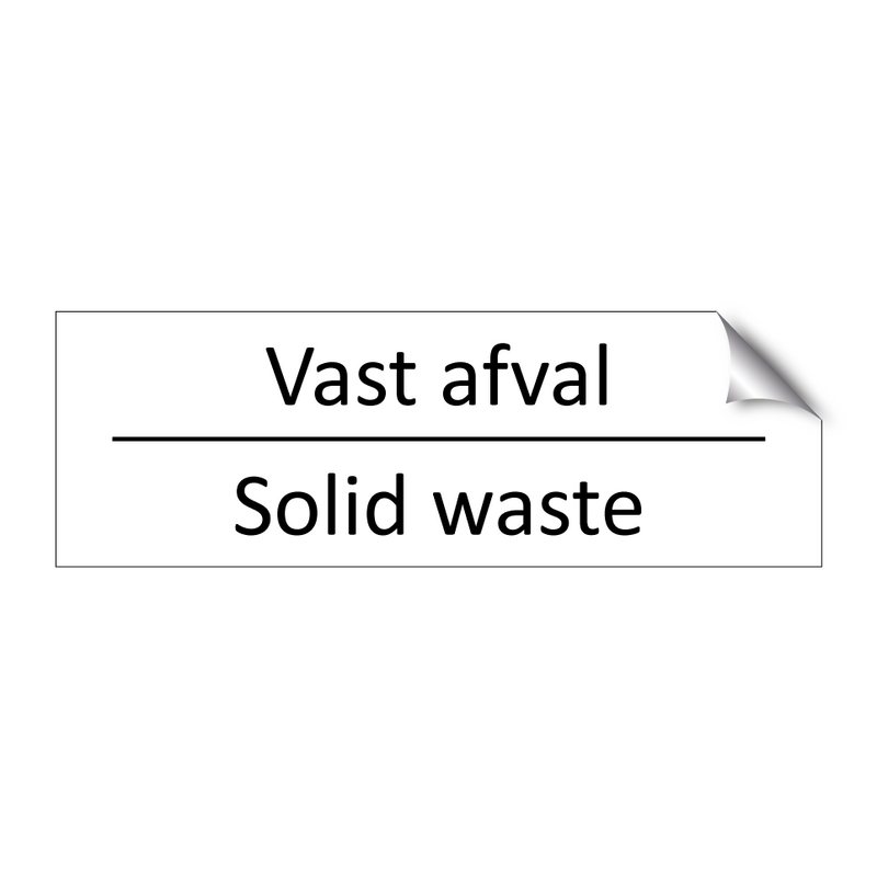 Vast afval - Solid waste & Vast afval - Solid waste & Vast afval - Solid waste