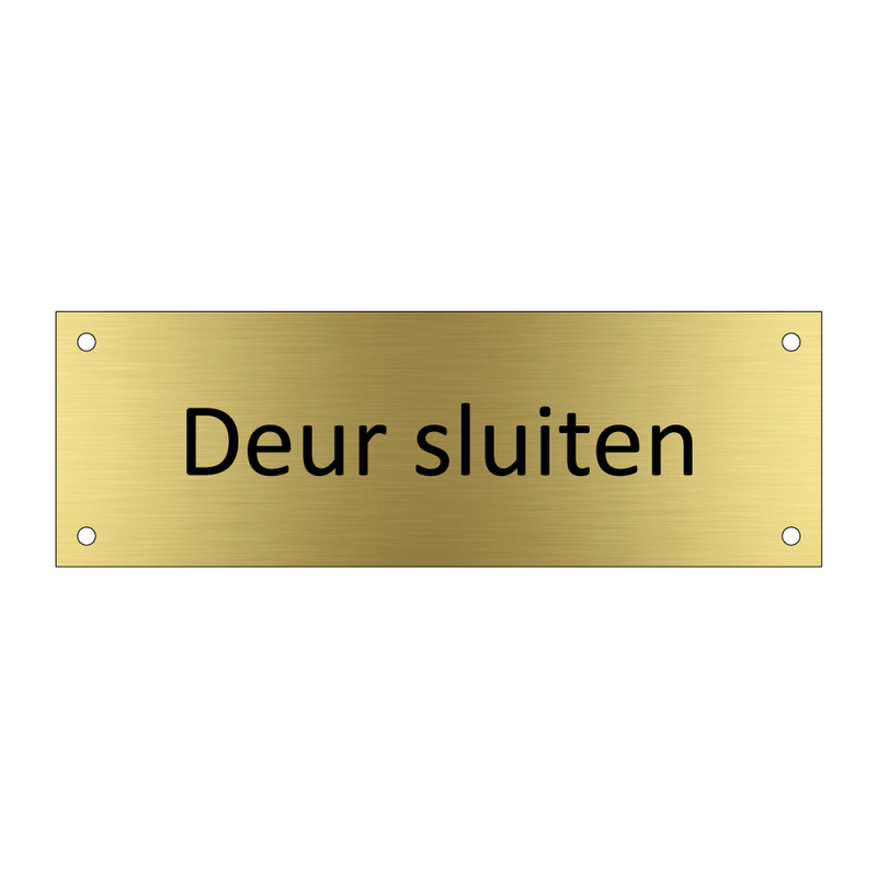 Deur sluiten & Deur sluiten & Deur sluiten