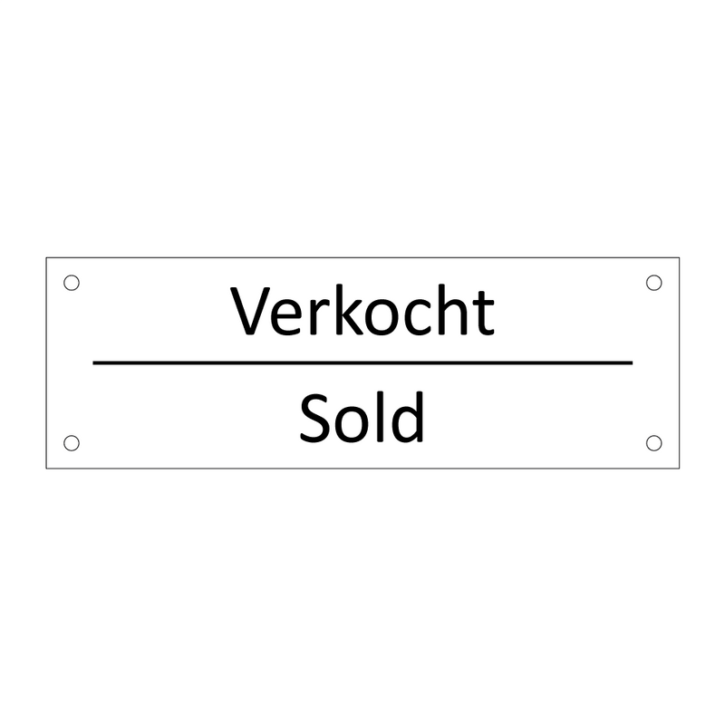 Verkocht - Sold & Verkocht - Sold & Verkocht - Sold